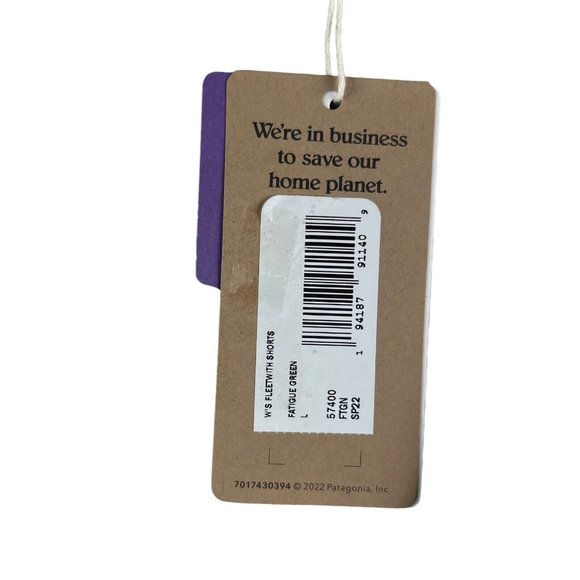 Patagonia Women's Fleetwith Fatigue Green Shorts Size Large - Picture 4 of 4